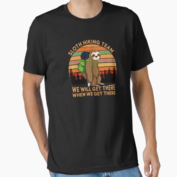 Sloth Hiking Team Retro Essential T-Shirt