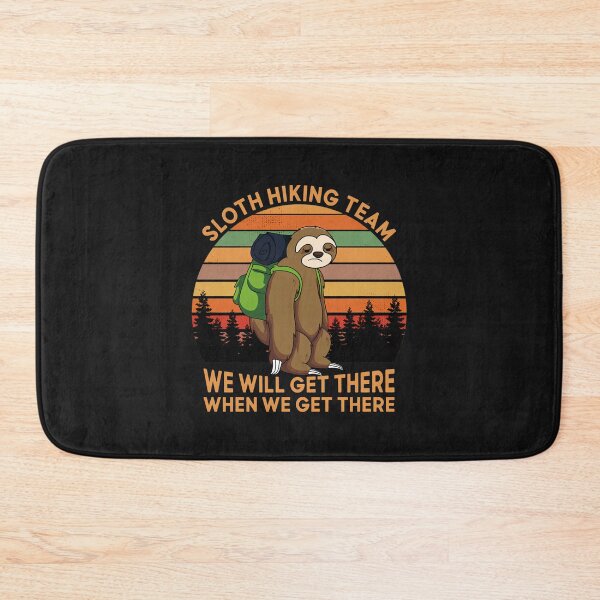 Item preview, Sloth Hiking Team Retro designed and sold by Ratangedi.