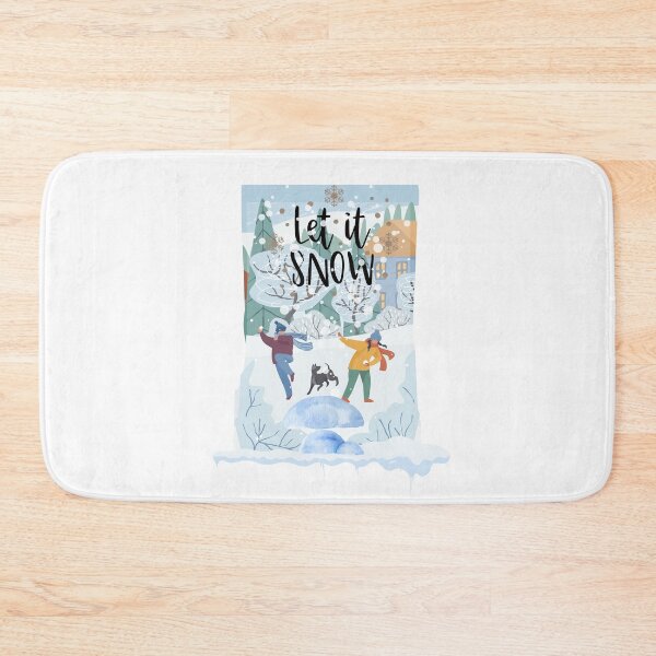 Item preview, dog walk in the snow, let it snow designed and sold by marwan elsaeed.