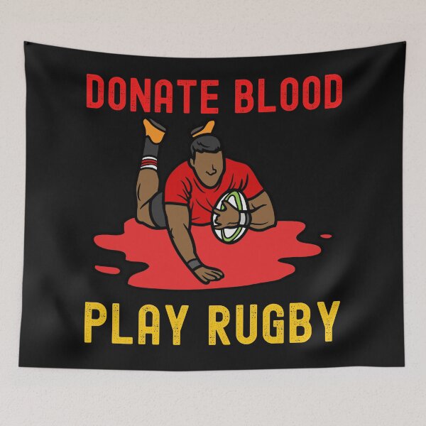 Item preview, Dona Sangre Juega Rugby-Funny Rugby-Rugby designed and sold by SighFly52.