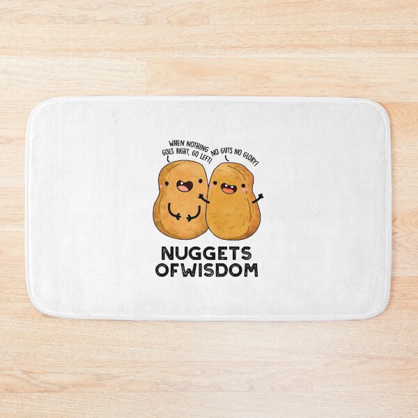 Item preview, Nuggets Of Wisdom Funny Food Puns  designed and sold by punnybone.