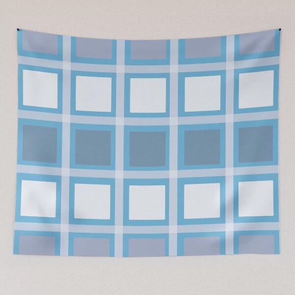 Item preview, Squares Pattern Design Throw Pillow  5 designed and sold by blueocan.