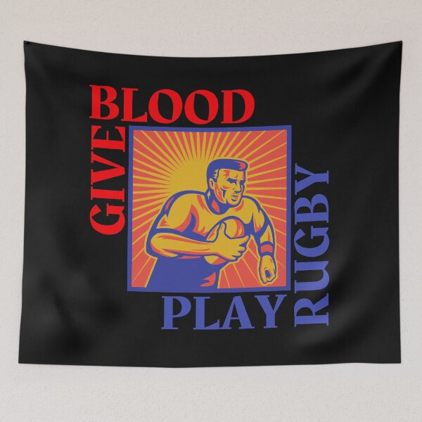 Item preview, Donar Sangre Jugar Rugby-Funny Rugby-Rugby designed and sold by SighFly52.