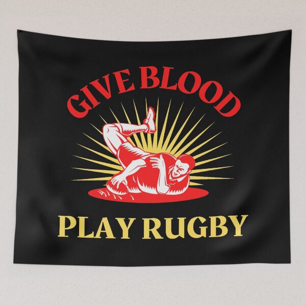 Item preview, Donar Sangre Jugar Rugby-Funny Rugby-Rugby designed and sold by SighFly52.