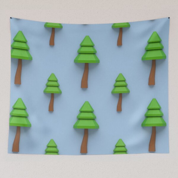 Item preview, Christmas Tree low poly art designed and sold by XyzYzxZxyStudio.