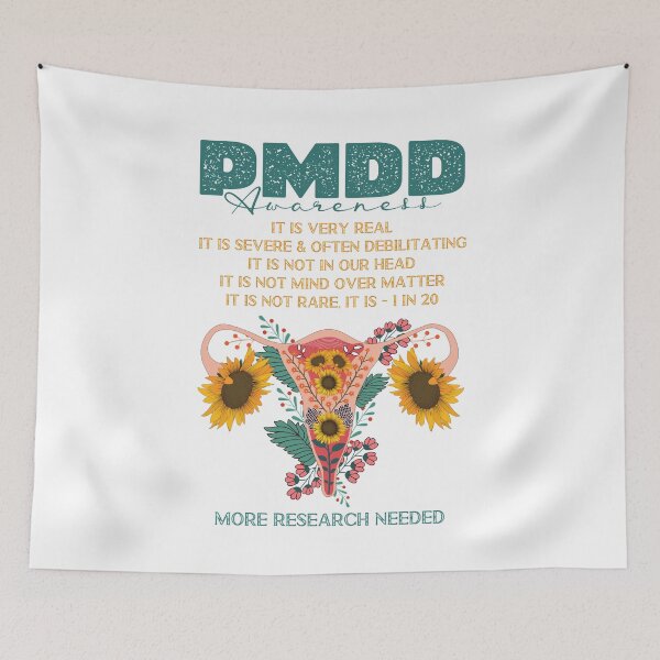 Item preview, PMDD Awareness, more research needed, 1 in 20, it is very real and often debilitating. designed and sold by Orianah.