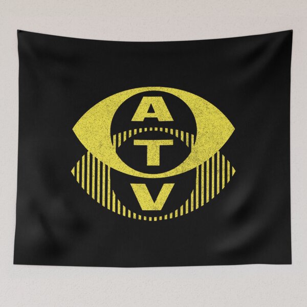 Item preview, British Telly T-ShirtATV 70s_80s Retro British TV Faded Design designed and sold by RunaTuner.