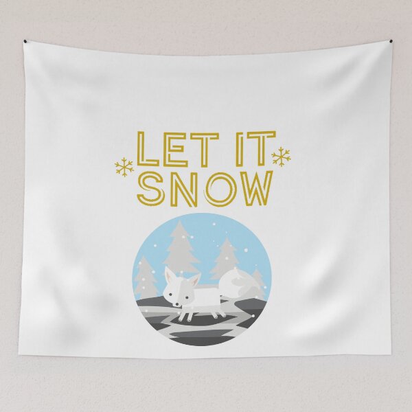 Item preview, dog walk in the snow, let it snow designed and sold by marwan elsaeed.