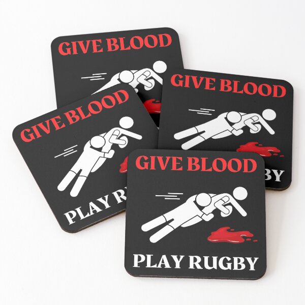 Item preview, Give Blood Play Rugby-Funny Rugby-Rugby designed and sold by SighFly52.