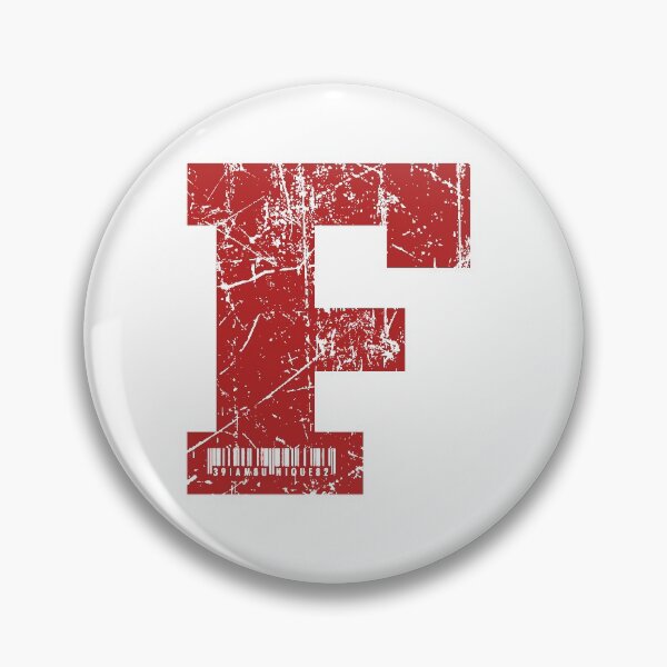 Item preview, Red Grunge Monogram Letter "F" I Am Unique designed and sold by SunnyStreet.