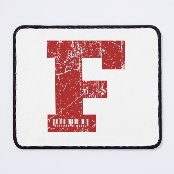 Item preview, Red Grunge Monogram Letter "F" I Am Unique designed and sold by SunnyStreet.