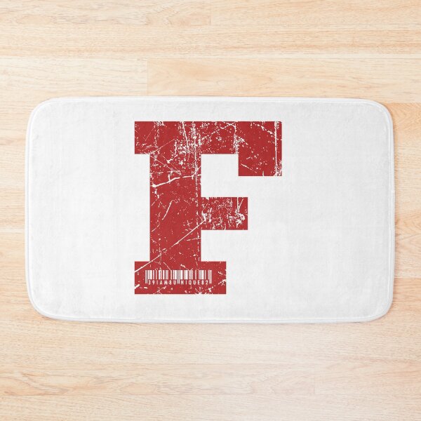 Item preview, Red Grunge Monogram Letter "F" I Am Unique designed and sold by SunnyStreet.