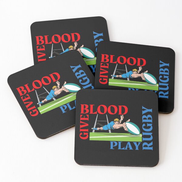 Item preview, Give Blood Play Rugby-Funny Rugby-Rugby designed and sold by SighFly52.