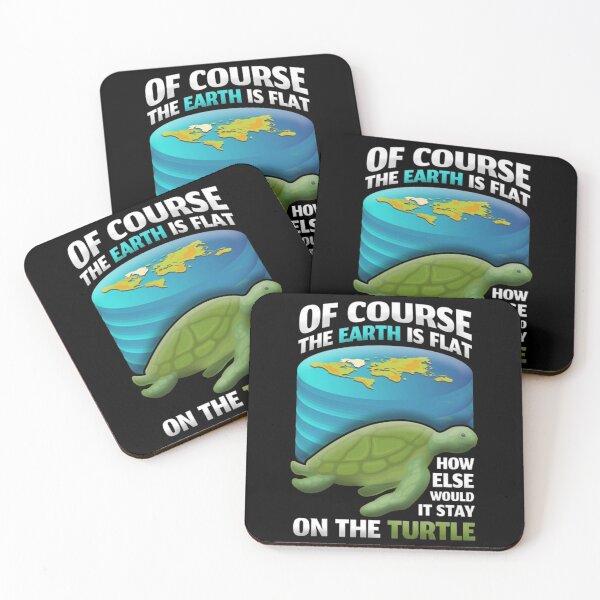Item preview, Flat Earth T-ShirtFlat Earth Society Design Turtle Elephants  designed and sold by RunaTuner.
