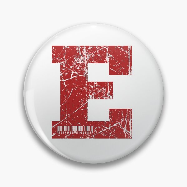 Item preview, Red Grunge Monogram Letter "E" I Am Unique designed and sold by SunnyStreet.