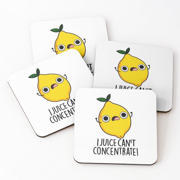Item preview, I Juice Can't Concentrate Funny Fruit Puns  designed and sold by punnybone.