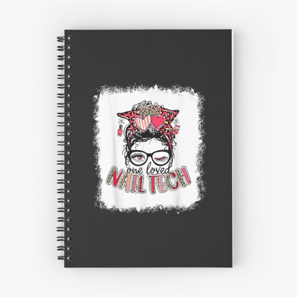 Item preview, Bleached One Loved Nail Tech Messy Bun Nail Boss Valentine designed and sold by Siosaia88.