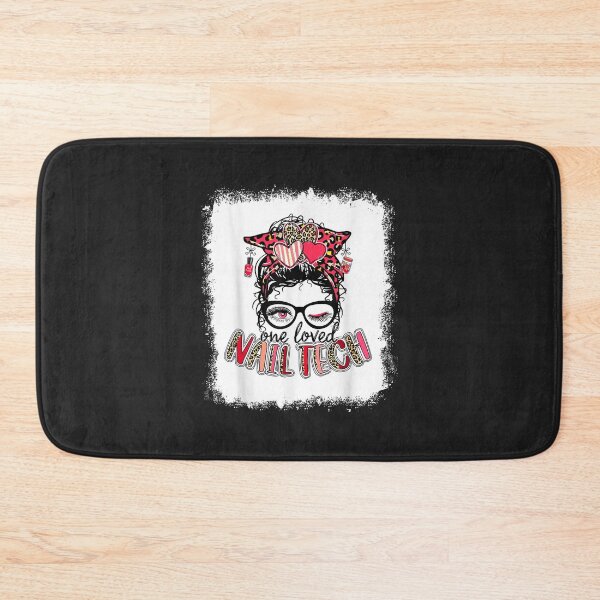 Item preview, Bleached One Loved Nail Tech Messy Bun Nail Boss Valentine designed and sold by Siosaia88.