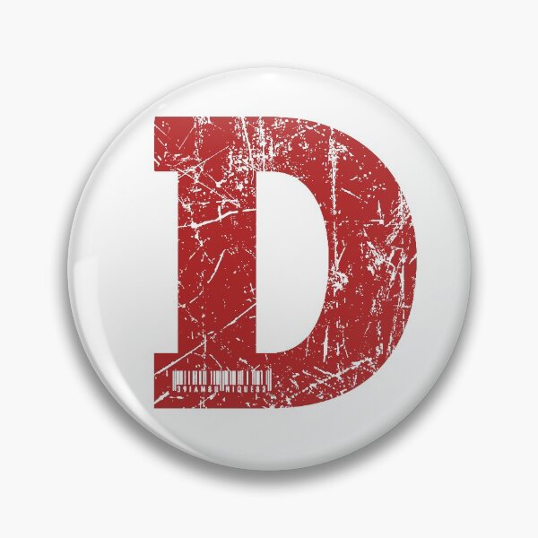 Item preview, Red Grunge Monogram Letter "D" I Am Unique designed and sold by SunnyStreet.