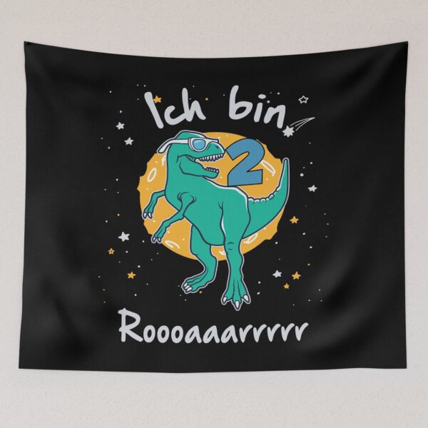 Item preview, Kindergeburtstag T-ShirtKinder Geburtstag Dino - Ich bin 2 Roar Jungen Mädchen  designed and sold by RunaTuner.