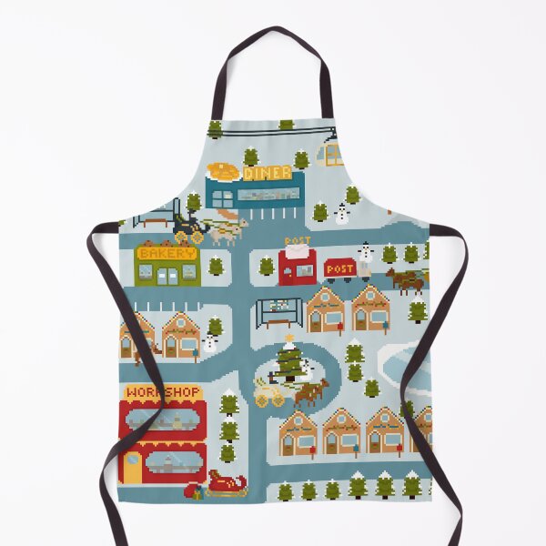 Item preview, Santa's Village Pixel Art Map designed and sold by tifft.