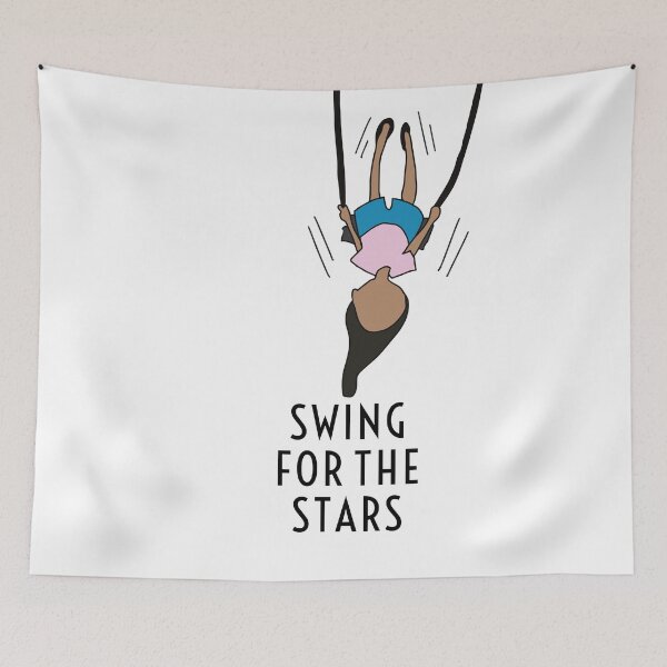 Item preview, Swing for the stars, little girl on swing designed and sold by Dougbevisualprints.