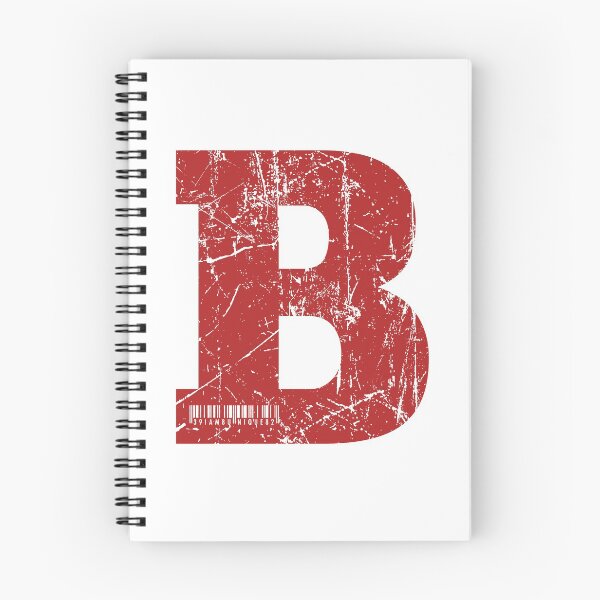 Item preview, Red Grunge Monogram Letter "B" I Am Unique designed and sold by SunnyStreet.