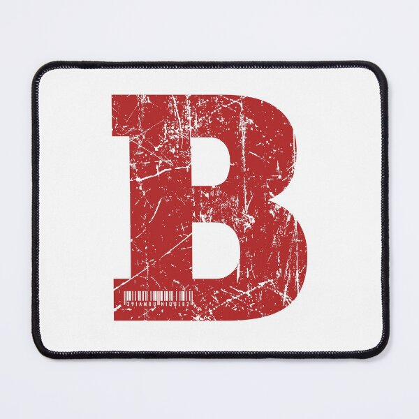 Item preview, Red Grunge Monogram Letter "B" I Am Unique designed and sold by SunnyStreet.