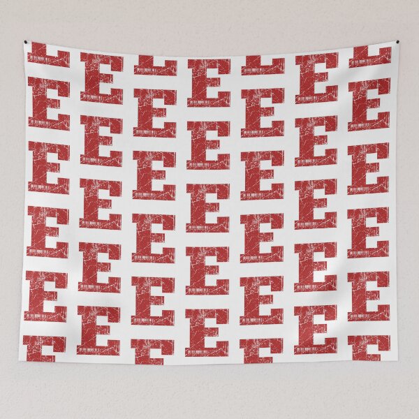 Item preview, Red Grunge Monogram Letter "E" I Am Unique designed and sold by SunnyStreet.