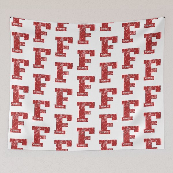 Item preview, Red Grunge Monogram Letter "F" I Am Unique designed and sold by SunnyStreet.