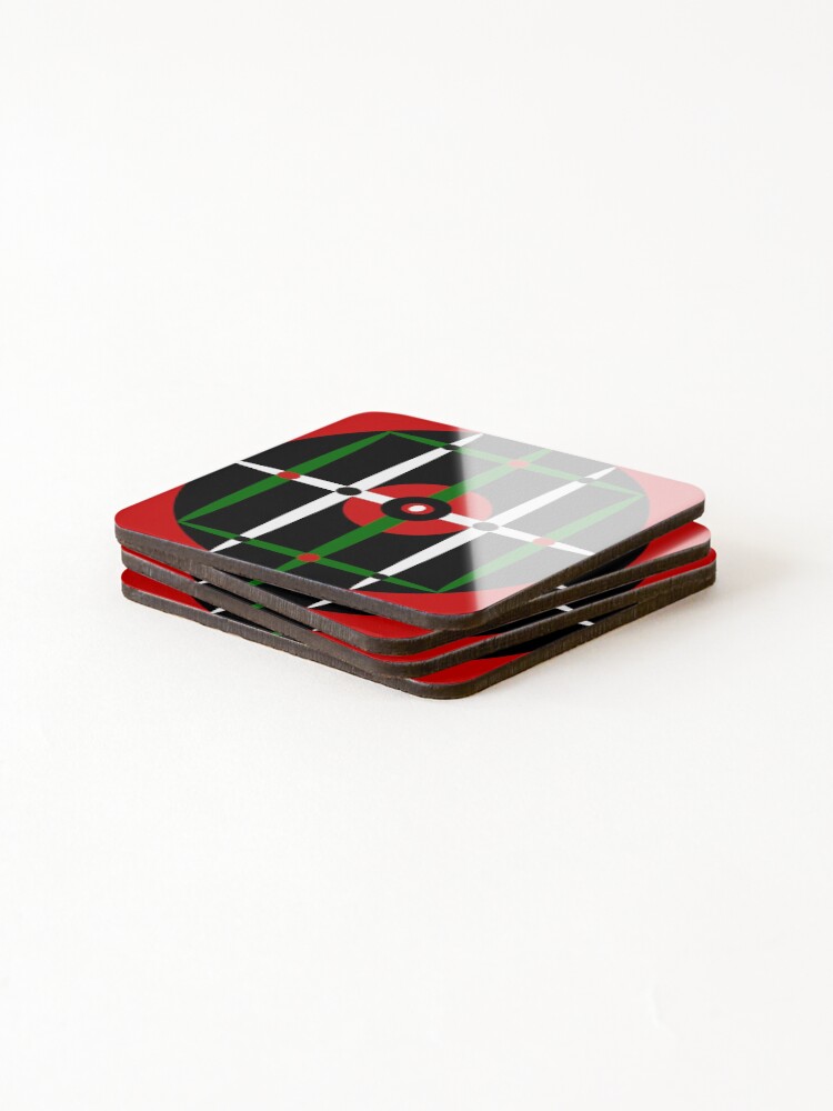 Thumbnail 4 of 5, Coasters (Set of 4), "Target" designed and sold by Halobyvalsank.