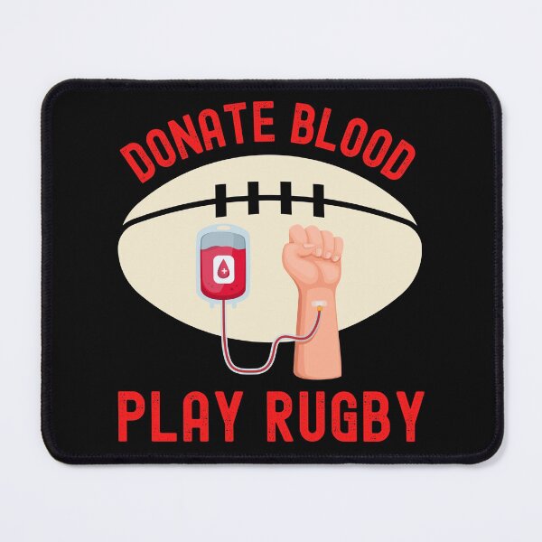 Artikelvorschau, Blut spenden Rugby spielen-Lustiges Rugby-Rugby entworfen und verkauft von SighFly52.