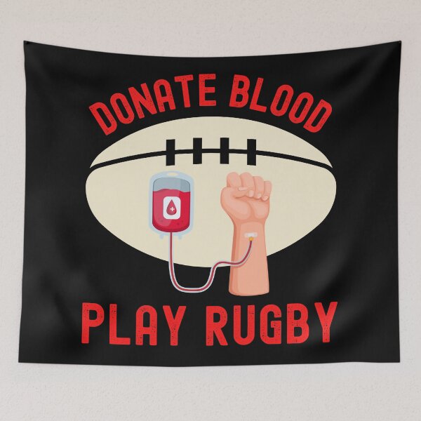 Item preview, Donar sangre Jugar al rugby-Rugby divertido-Rugby designed and sold by SighFly52.