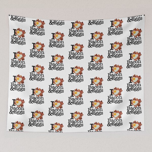 Item preview, I Love (Heart) Bacon and Eggs designed and sold by SunnyStreet.