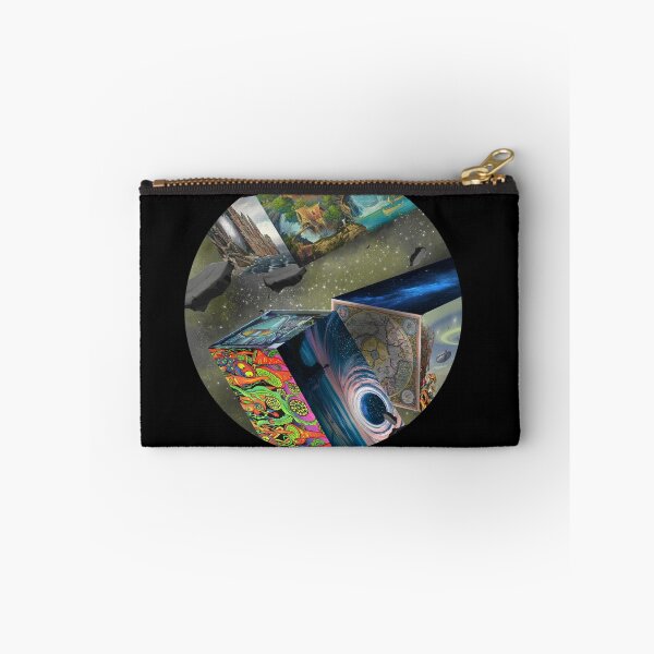 Item preview, Hyperborean artistic psychedelic representation of lucid dreaming - The chaos of mind - black edition designed and sold by Mad-Boy.
