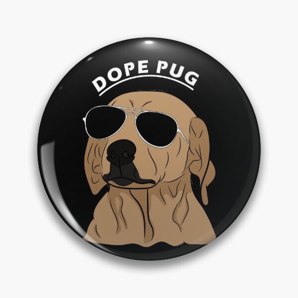 Item preview, Artistic dope pug design designed and sold by SamRVstore.
