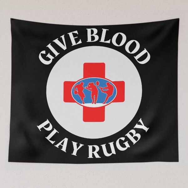 Item preview, Donar Sangre Jugar Rugby-Funny Rugby-Rugby designed and sold by SighFly52.