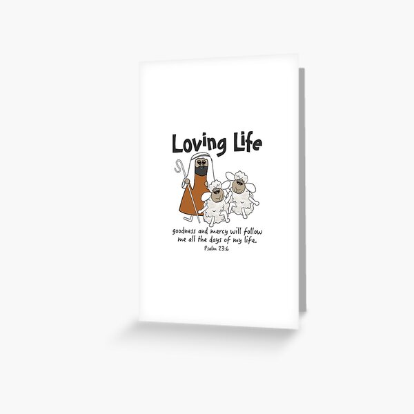 Item preview, Christian Design - Sheep with their Good Shepherd - Loving Life designed and sold by simplydesignart.
