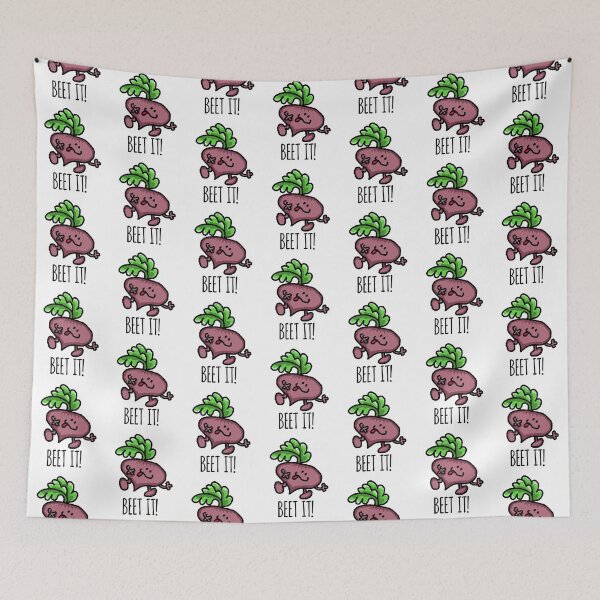 Item preview, Beet It Cute Beetroot Funny Food Pun designed and sold by SunnyStreet.