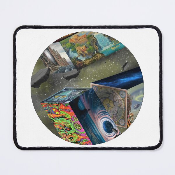 Item preview, Copy of Hyperborean artistic psychedelic representation of lucid dreaming - The chaos of mind - white edition designed and sold by Mad-Boy.