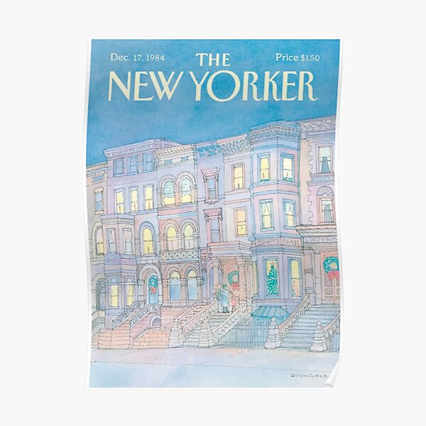 Gør gulvet rent Begå underslæb Afhængig The New Yorker" Poster for Sale by sharonwrigan | Redbubble