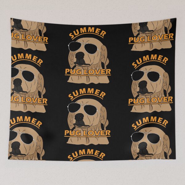 Item preview, Artistic summer pug lover design designed and sold by SamRVstore.