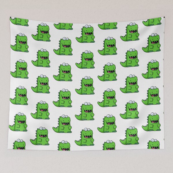 Item preview, Happy Smiling Green Dinosaur designed and sold by SunnyStreet.