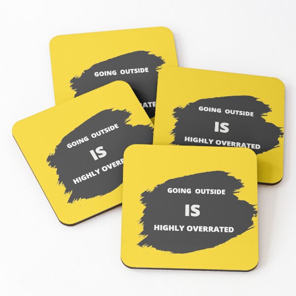 Item preview, A humor slogan design: Going outside is highly overrated designed and sold by silveregale.