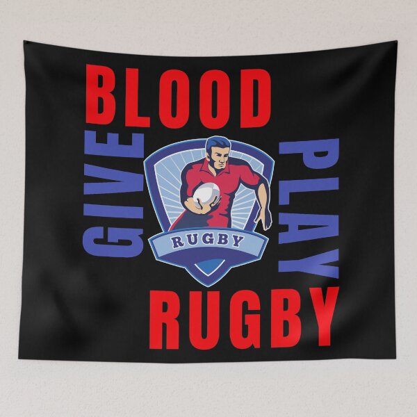 Item preview, Donar Sangre Jugar Rugby-Funny Rugby-Rugby designed and sold by SighFly52.