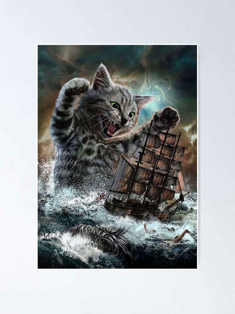 Titan Cat Kraken Poster