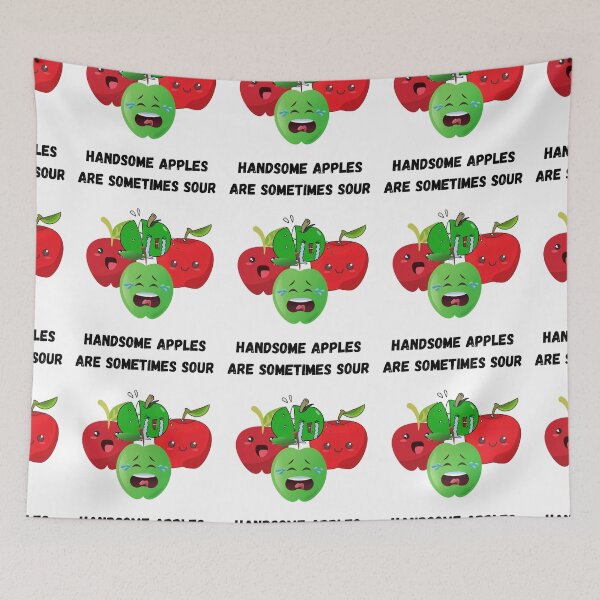 Item preview, Red and green handsome apples. designed and sold by Hinny8.