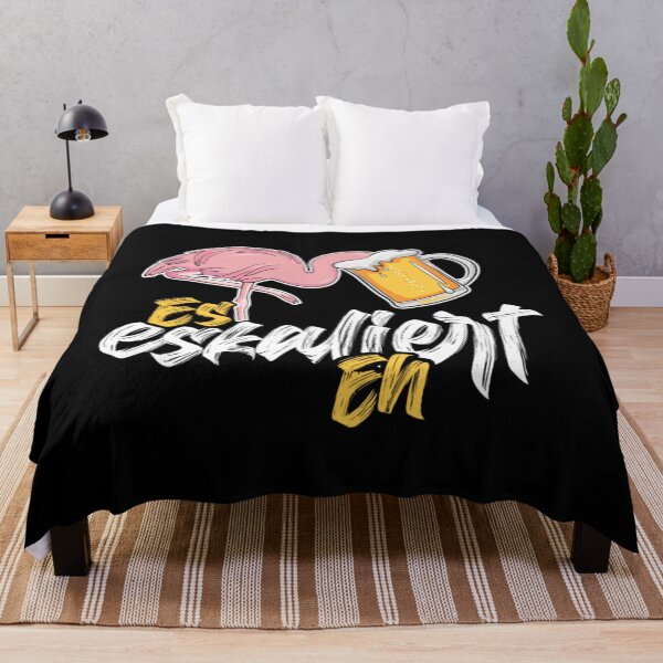 Item preview, Trinken T-ShirtEs Eskaliert Eh Flamingo Bier Alkohol Trinken Party Vogel designed and sold by RunaTuner.