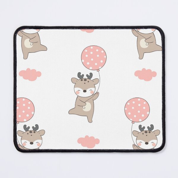 Item preview, Dancing Reindeer with Polka Dot Balloon Pattern designed and sold by Trinket-Trickster.