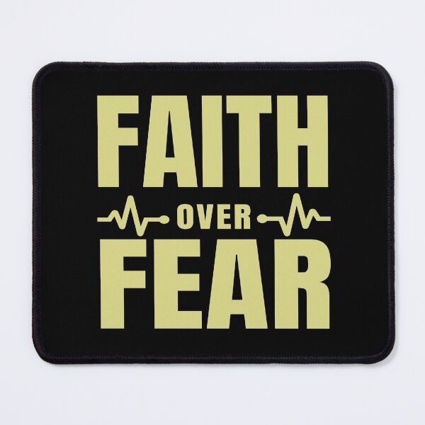 Item preview, Faith Over Fear - Motivational Slogan Words designed and sold by Delandor.